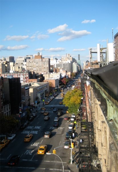 Looking North on 1st Avenue from 158 1st Ave